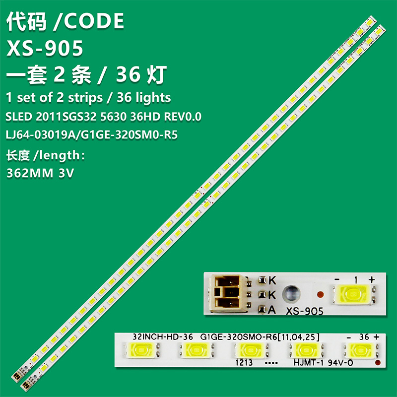 XS-905 New LCD TV Backlight SLED FW301162A0, STGE-320SM0-R0, 32INCH-HD-36, G1GE-320SM0-R5 For Mystery MTV-3215LW  OK OLE321-B  Panda LED32K11  Rubin RB-32SL1U  Sanyo DP32242, LED-DP32242