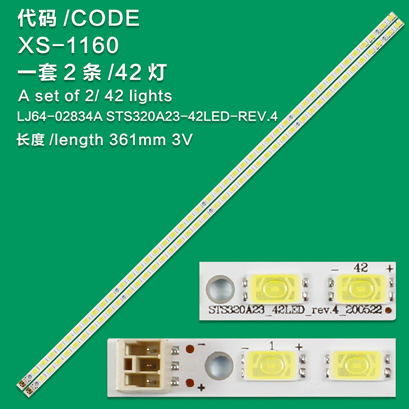 XS-1160 New LCD TV Backlight Strip LJ64-02834A STS320A23-42LED-REV.4 For Samsung LTY320AN02