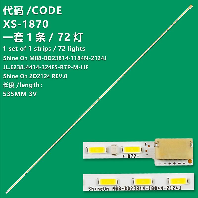 XS-1870 LED Strip JL.E490K2330-408BS-R7P-M-HF For LM41-00560A UE49NU7175 UE49NU7172 UE49NU7670 UA49NU7800 UE49NU7500