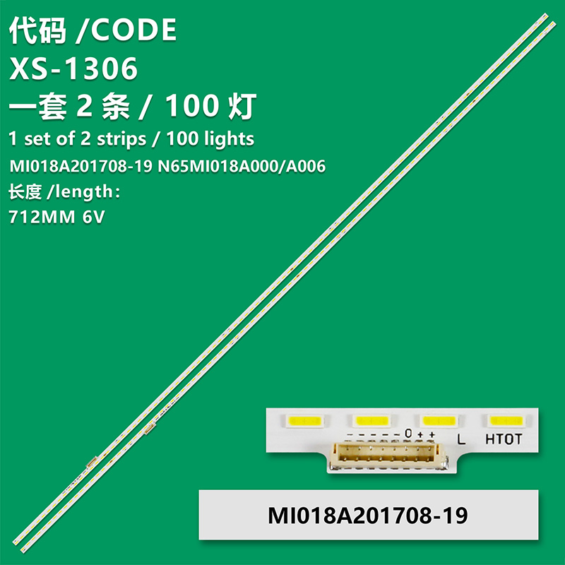 XS-1306 New LCD TV Backlight Strip MI018A201708-19 Suitable For Xiaomi L65M5-AB