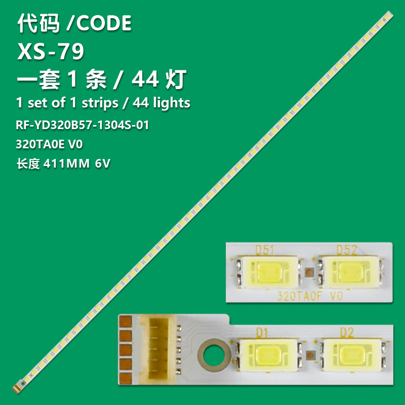 XS-79 New LCD TV Backlight Strip  RF-YD320B57-1304S 320TA0E V0 73.32T21.002-0-DX1 For  Sharp LC-32LE40RU T320XVN01.0