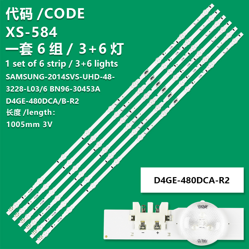 XS-584 New LCD TV Backlight Strip SAMSUNG-2014SVS-UHD-48-3228-L06 BN96-30453A  For Samsung UA48H6300AWXZW 48H5500