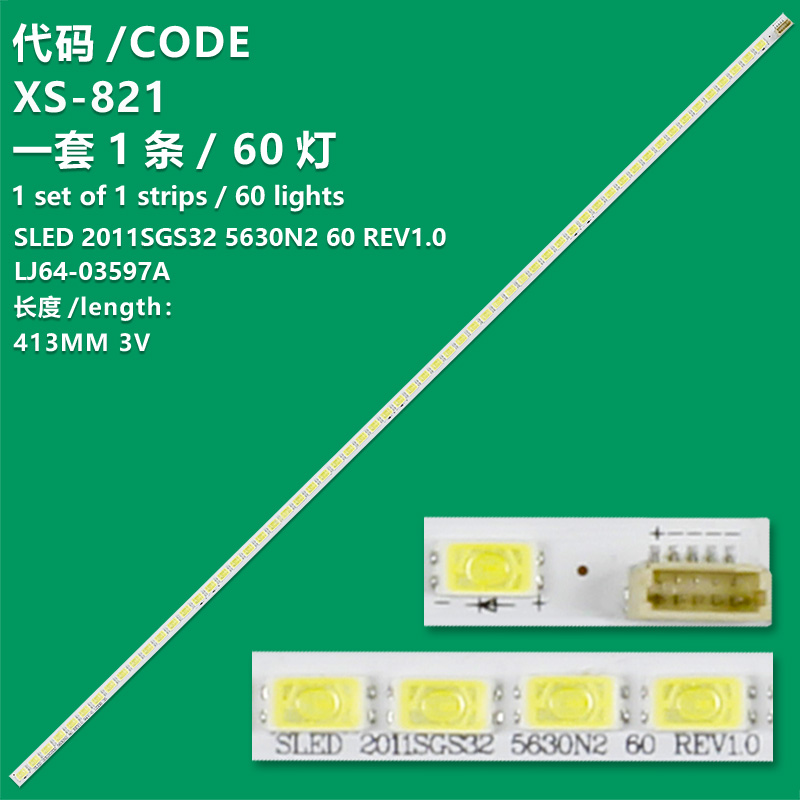 XS-821 New LCD TV Backlight Strip SLED LJ64-03597A For  Toshiba 32DL934B, 32KL933R, 32KL934R