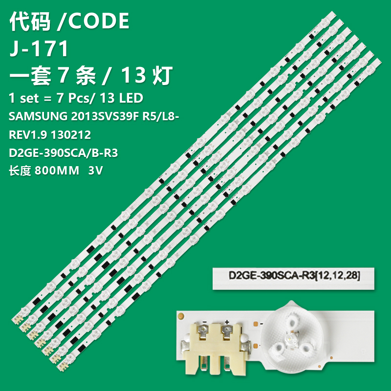 J-171 New LCD TV backlight stripSAMSUNG 2013SVS39F R5-REV1.9 130212 For Samsung UA39F5008AR 5088AR/AJ